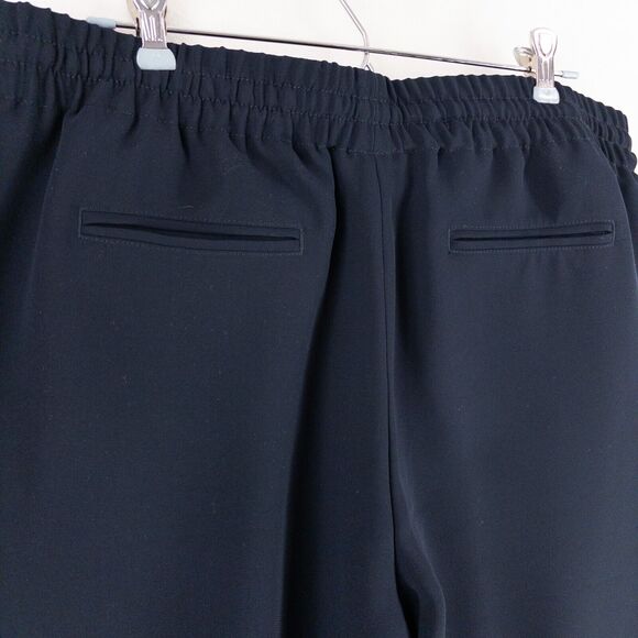 Talbots Women’s Pull On Eastport Pants size Large Navy Blue Straight Leg Stretch - Picture 7 of 10